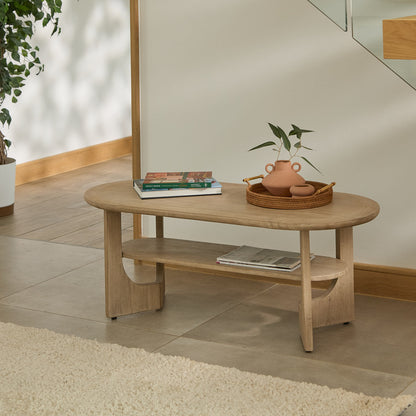 Delphi Light Acacia Coffee Table - Laura James