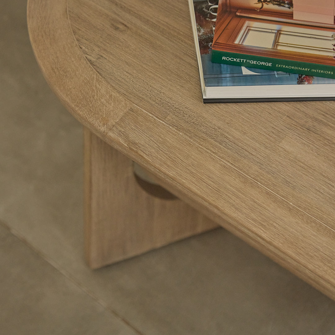 Delphi Light Acacia Coffee Table - Laura James