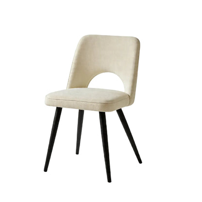 Atlas 160cm Chalked Mango Wood Dining Table Set - 6 Seater - Dolly Dining Chairs - Oyster White - Black Legs - Laura James