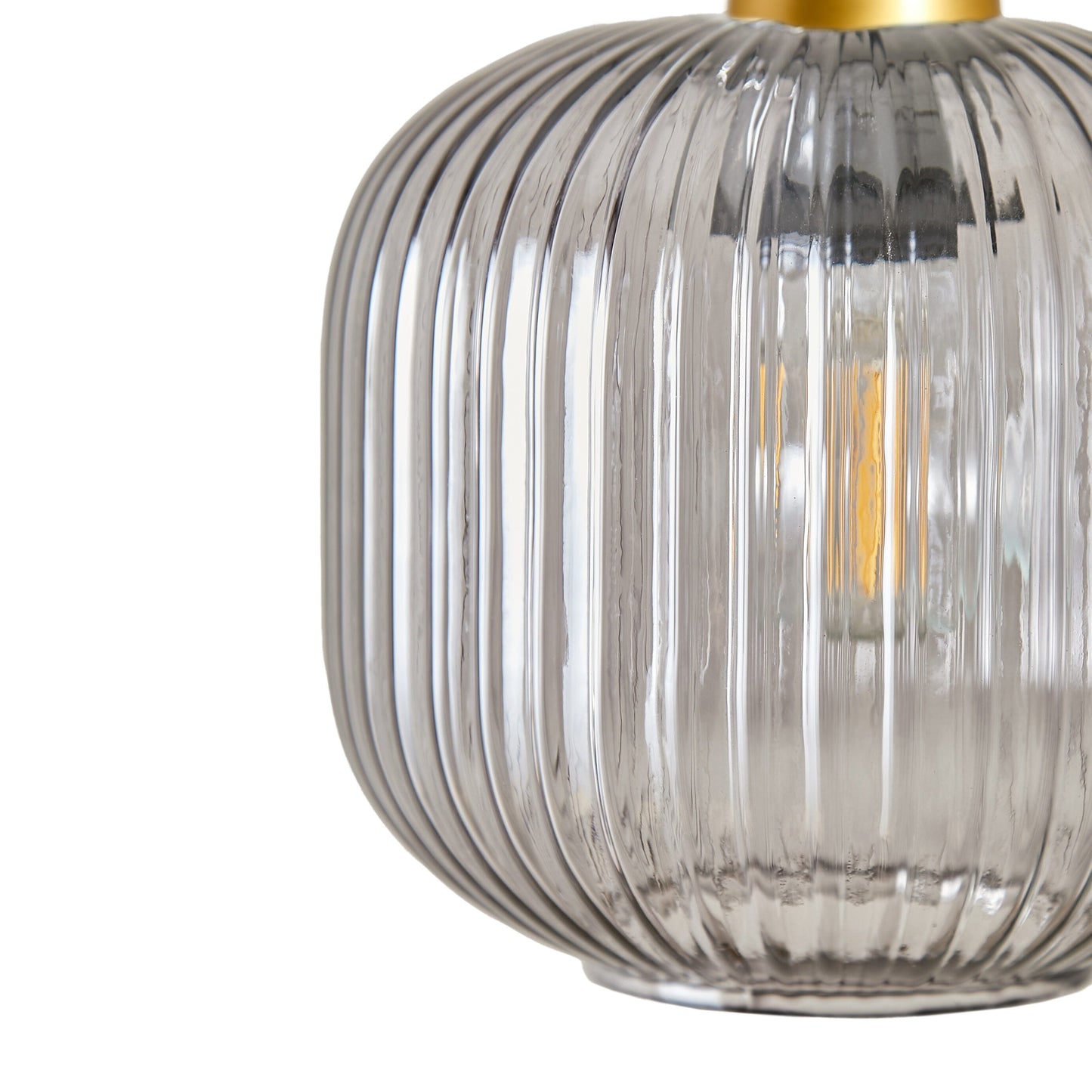 Elland 20cm Triple Glass Pendant Lights - Gold - Laura James

