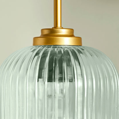 Elland Plug in Wall Light Gold - Sage Green - Laura James 