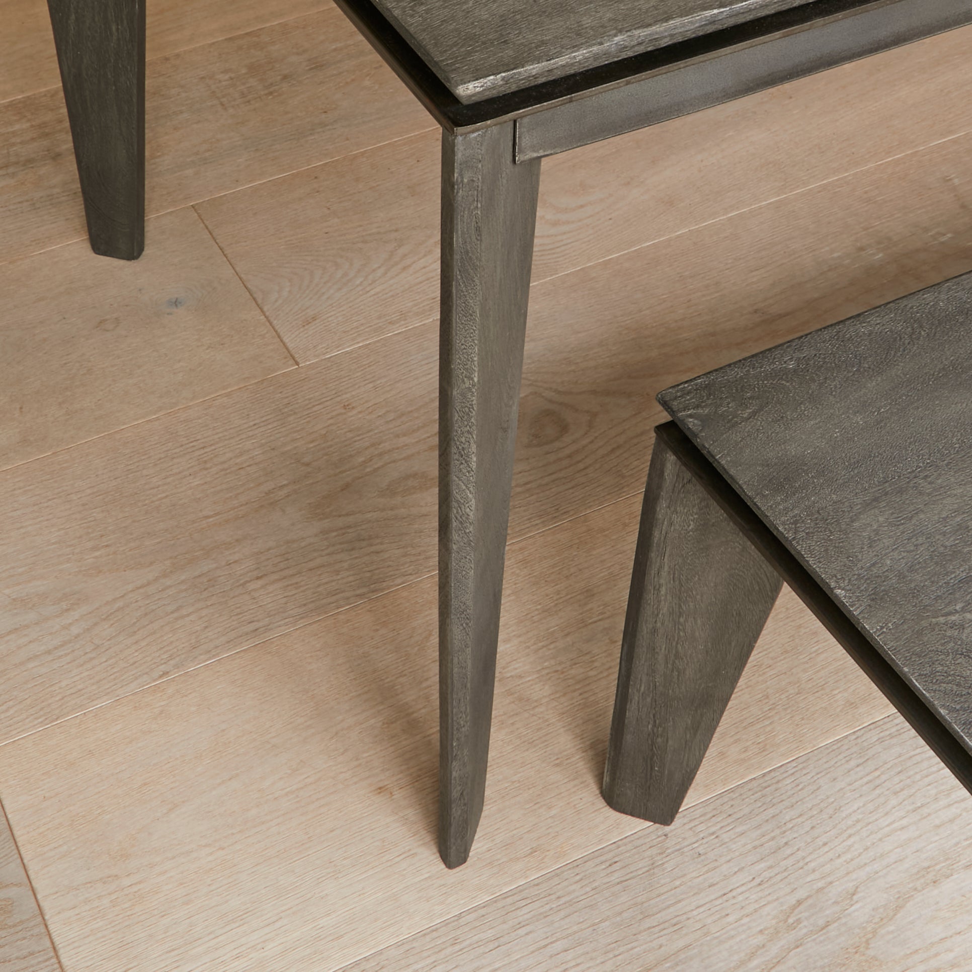 Ethan Rectangular Dining Bench - 150cm - Ash Grey Mango Wood - Laura James