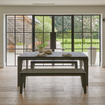 Ethan Rectangular Dining Bench - 150cm - Ash Grey Mango Wood - Laura James