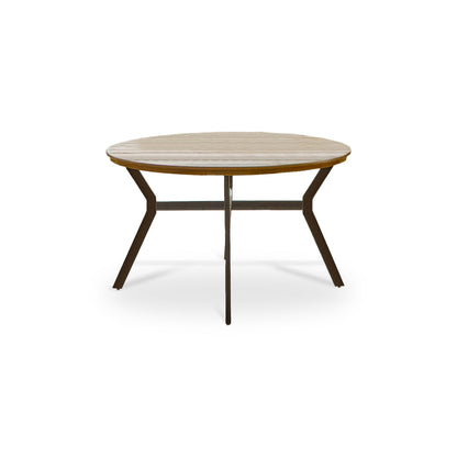 Ezra 130cm Whitewash Round Dining Table - Laura James 