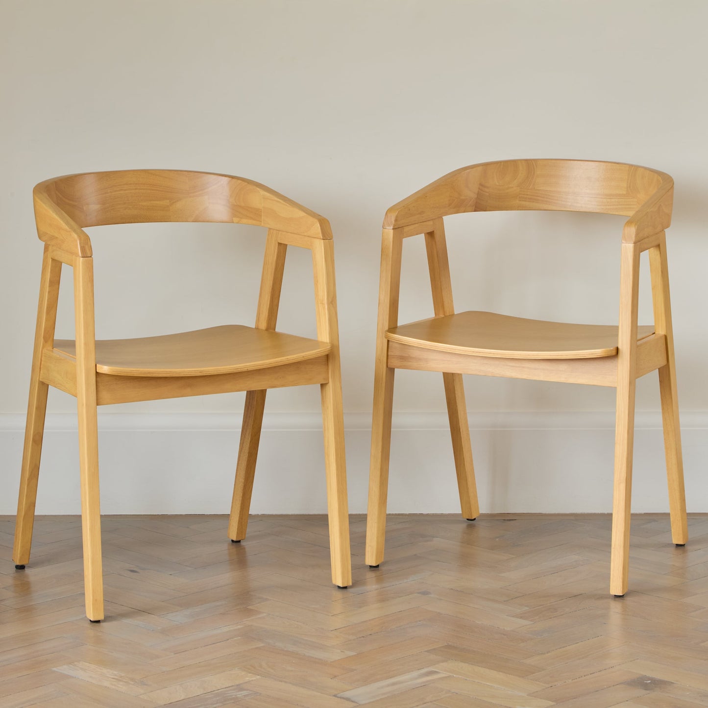Ella Carver Chair - Set of 2 - Pale Oak - Laura James