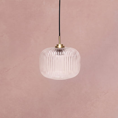 Elland 25cm Single Glass Pendant Light - Gold