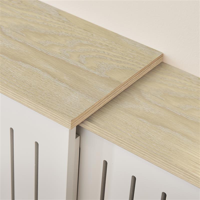 Elspeth Extending Radiator Cover - Whitewash Oak - Laura James 