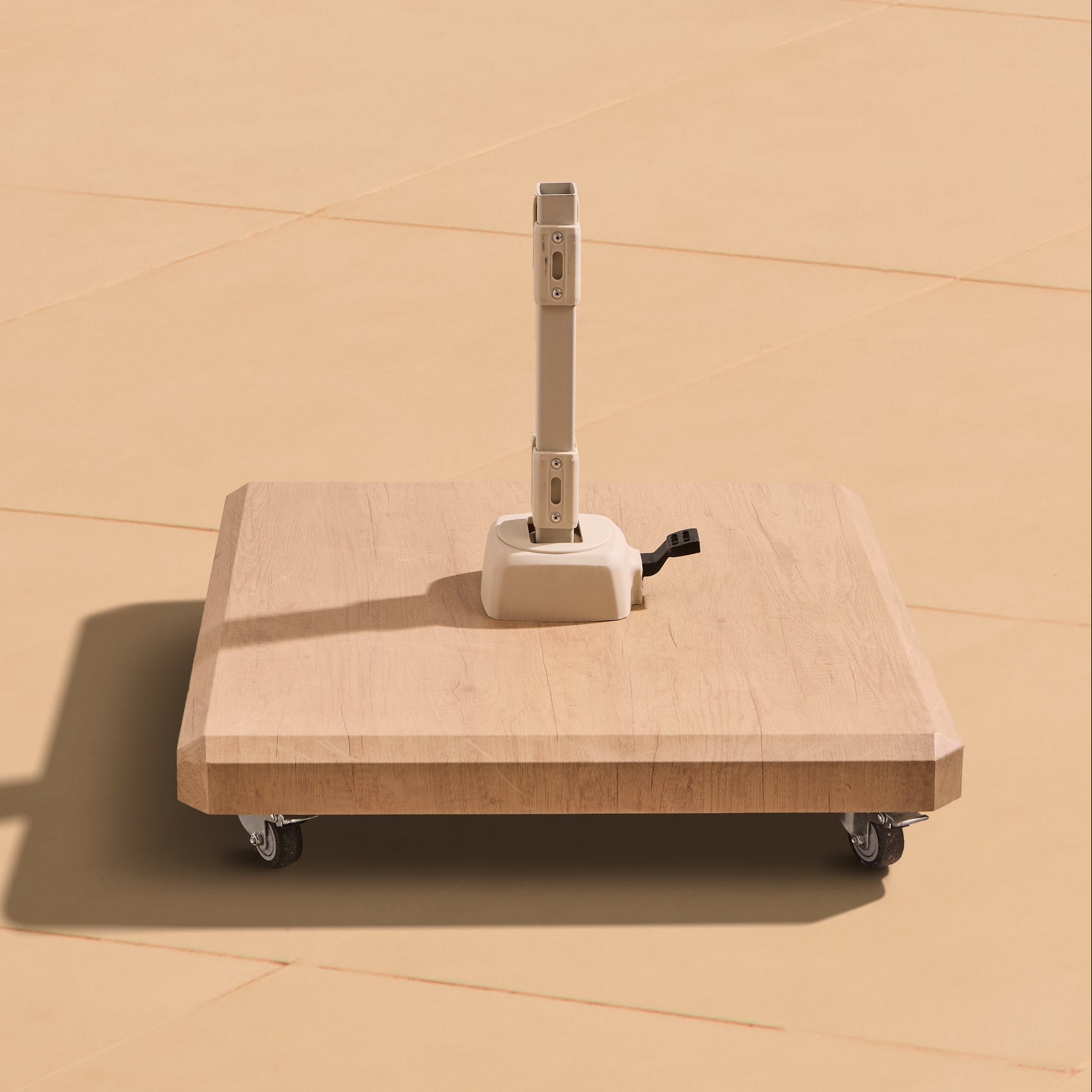 Ivory Cantilever LED Parasol - 3m - Laura James