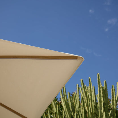 Ivory Cantilever LED Parasol - 3m - Laura James