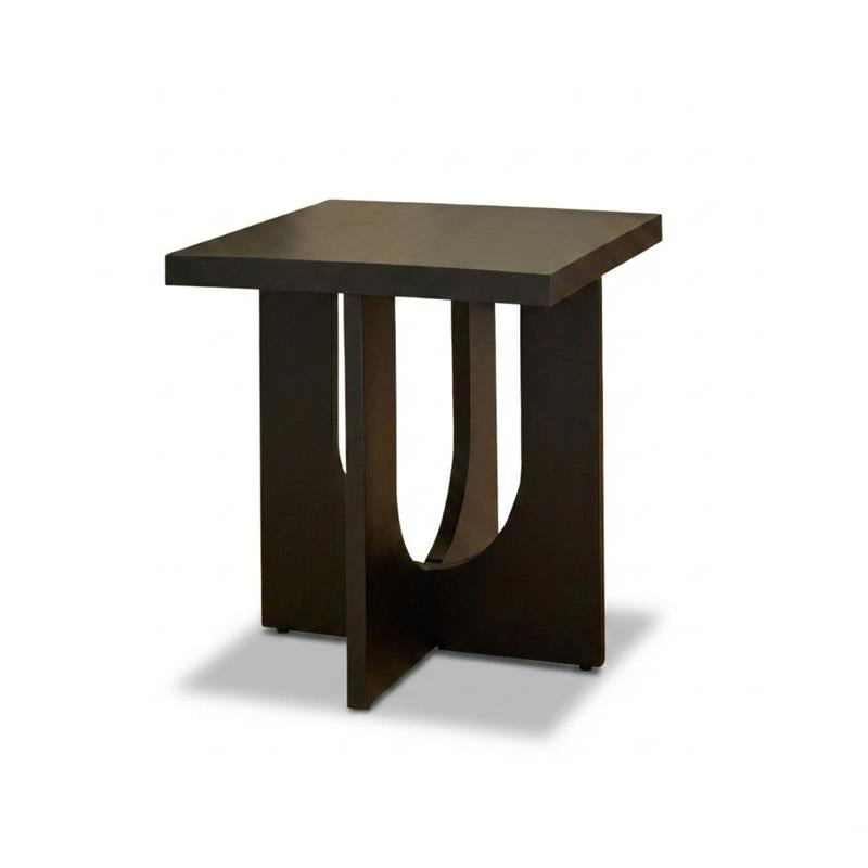 Ethan Square Side Table - Jet Black Mango Wood - Laura James