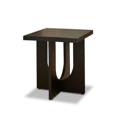 Ethan Square Side Table - Jet Black Mango Wood - Laura James
