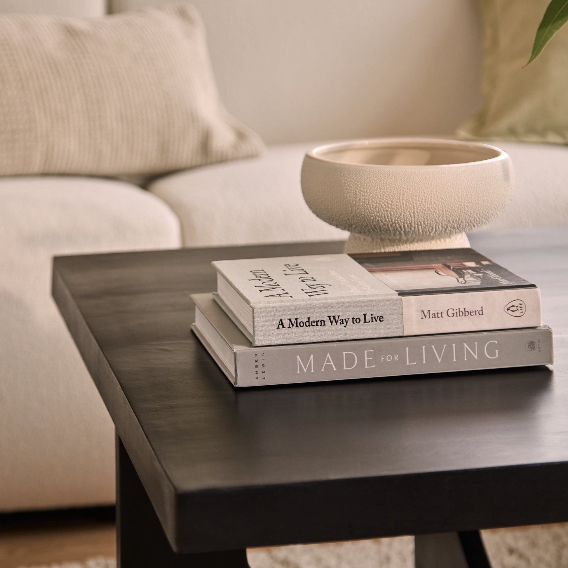 Ethan Mango Wood Square Coffee Table - Jet Black - Laura James