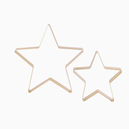 Falun Metal Standing Star Ornament - Set of 2 - Gold -Laura James