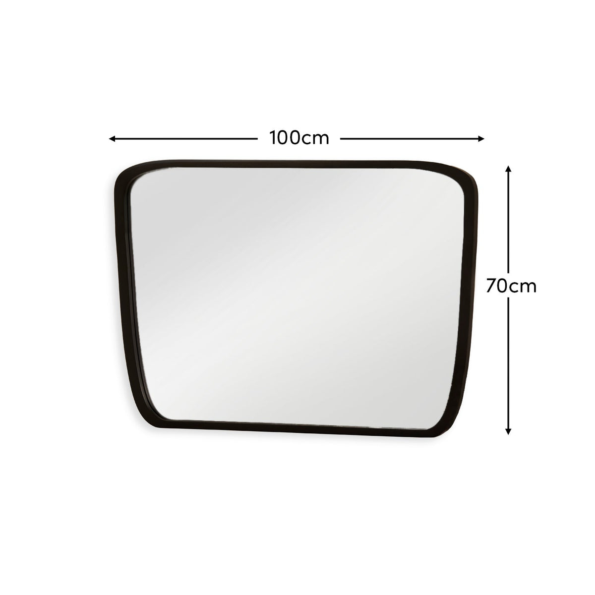 Farleigh Large Black Wooden Mirror - Laura James