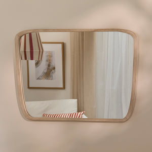 Farleigh Large Whitewash Wooden Mirror