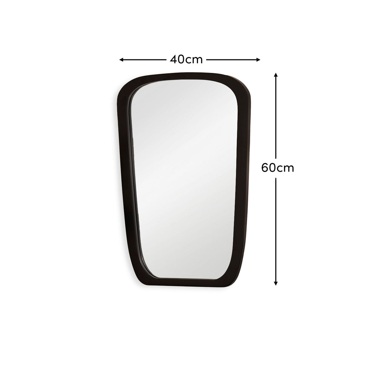 Farleigh Small Black Wooden Mirror - Laura James