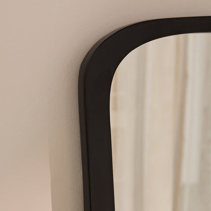 Farleigh Small Black Wooden Mirror - Laura James