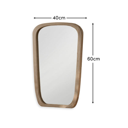Farleigh Small Whitewash Wooden Mirror - Laura James