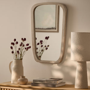 Farleigh Small Whitewash Wooden Mirror