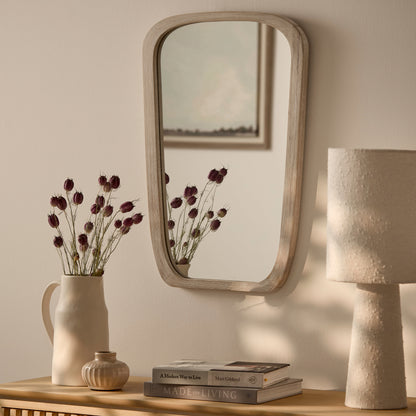 Farleigh Small Whitewash Wooden Mirror - Laura James
