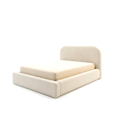 Farrah King Ottoman Bed - Ivory -0 Laura James