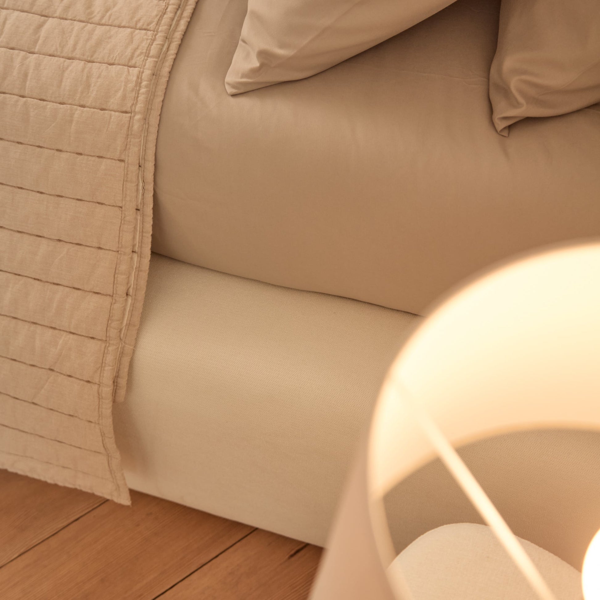 Farrah King Ottoman Bed - Ivory - Laura James