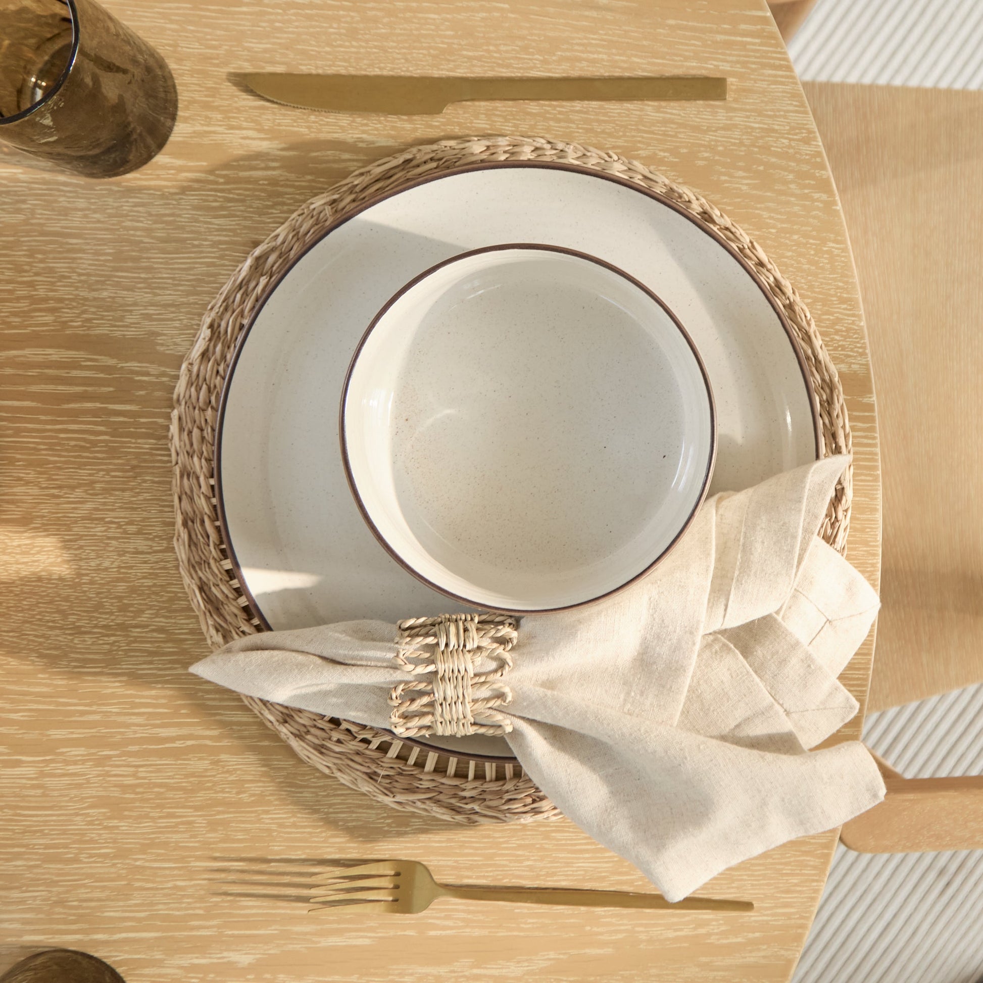 Farren 120cm Whitewash Oak Round Dining Table Set - 4 Seater - Carter Dining  Whitewash Armchair - Laura James
