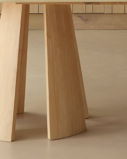 Farren Whitewash Oak Oval Dining Table - Laura James 