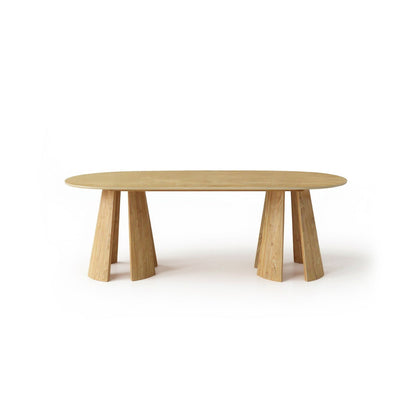 Farren Whitewash Oval Dining Table Set - 6 Seater - Faye Dining Chairs - Whitewash Oak Legs - Laura James
