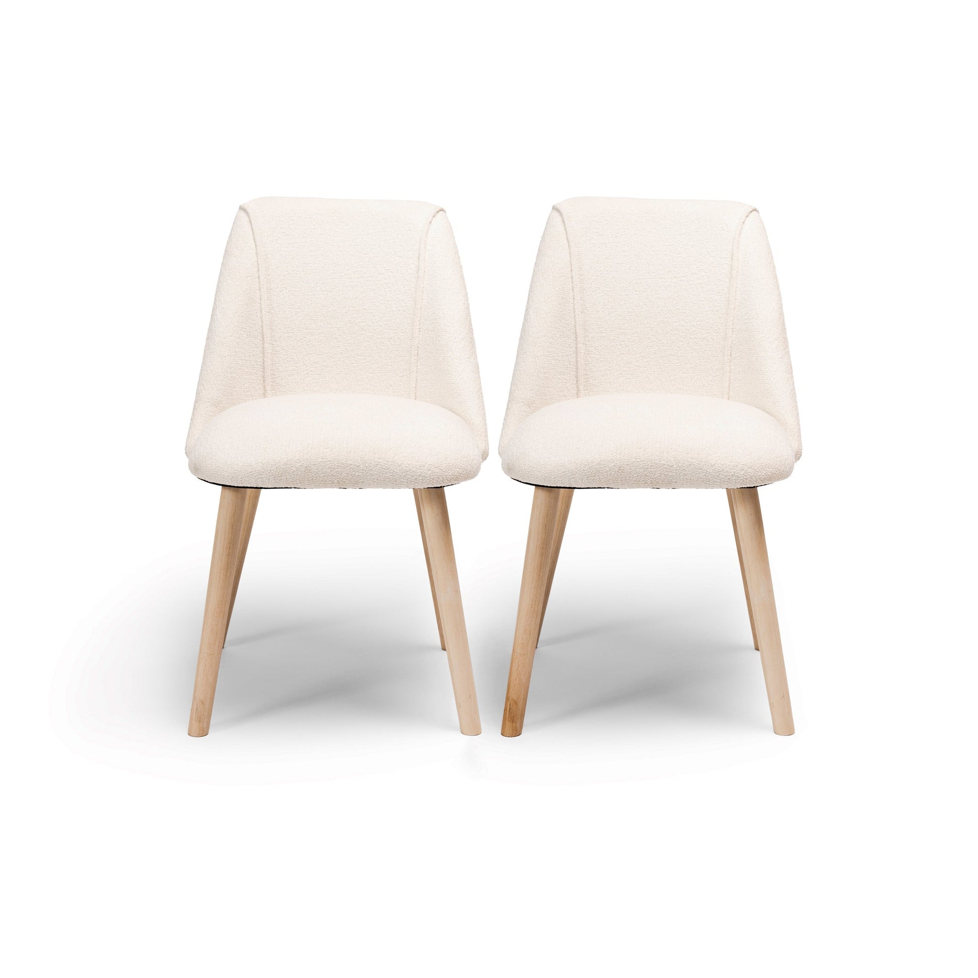 Freya Boucle Dining Chairs - Laura James