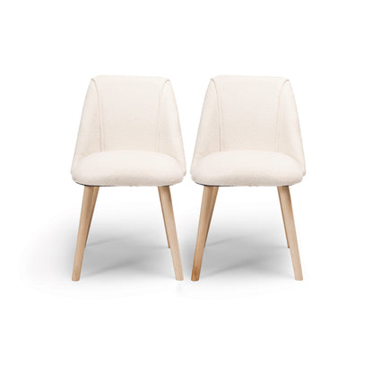 Freya Boucle Dining Chairs - Laura James