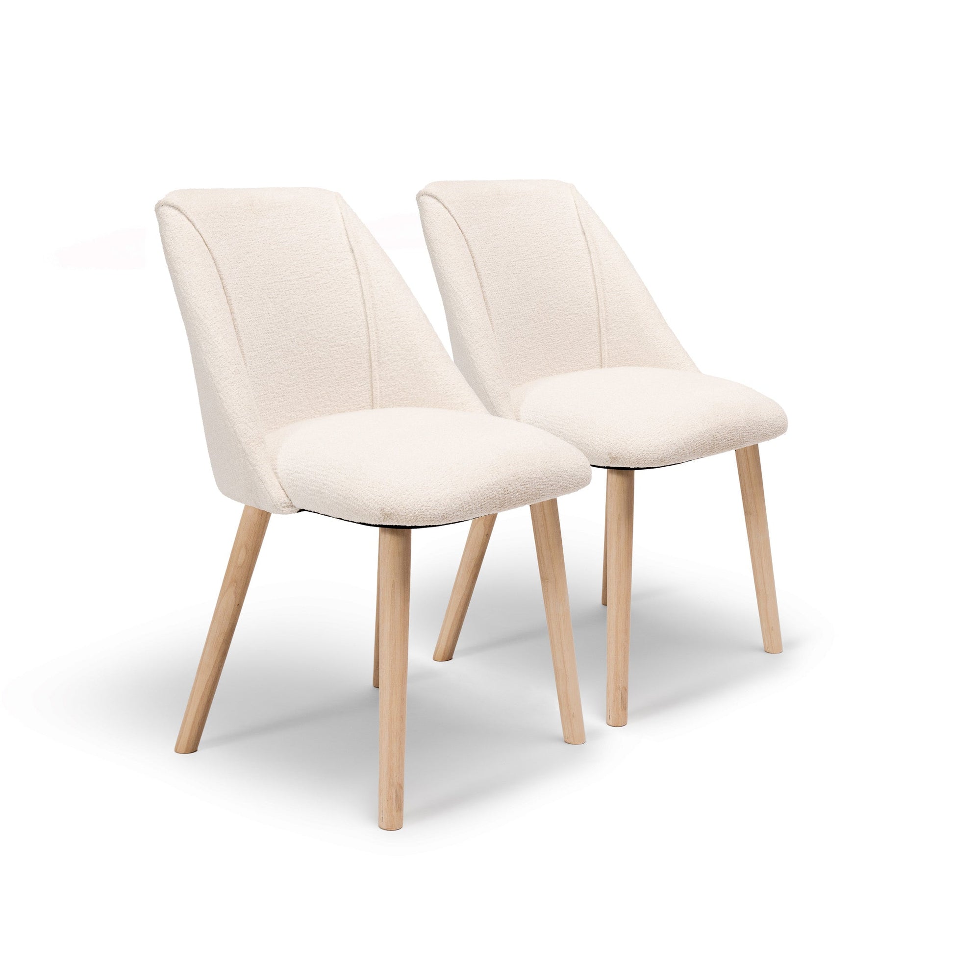 Freya Boucle Dining Chairs - Laura James