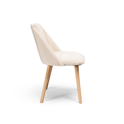 Freya Boucle Dining Chairs - Laura James