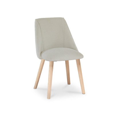 Freya Boucle Dining Chairs with Whitewash Legs - Laura James 