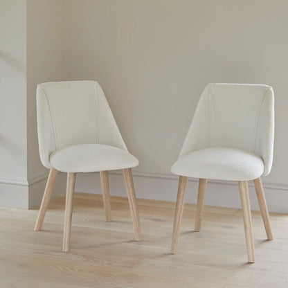 FreyaBoucleDiningChairWhitewaslegs1pair-2