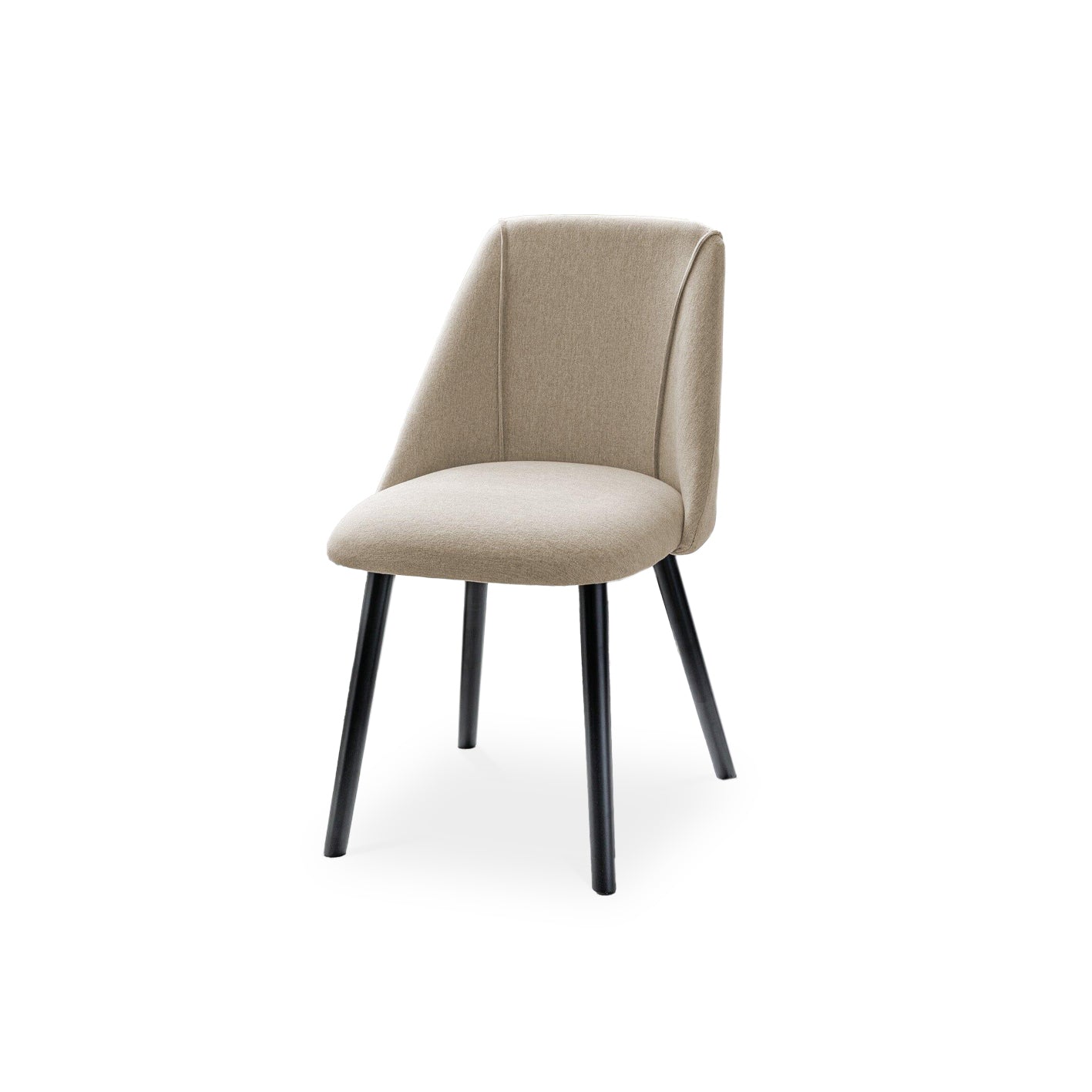 Jade 4 Seater Black Dining Table Set - Freya Sand Dining Chairs with Black Legs - Laura James 