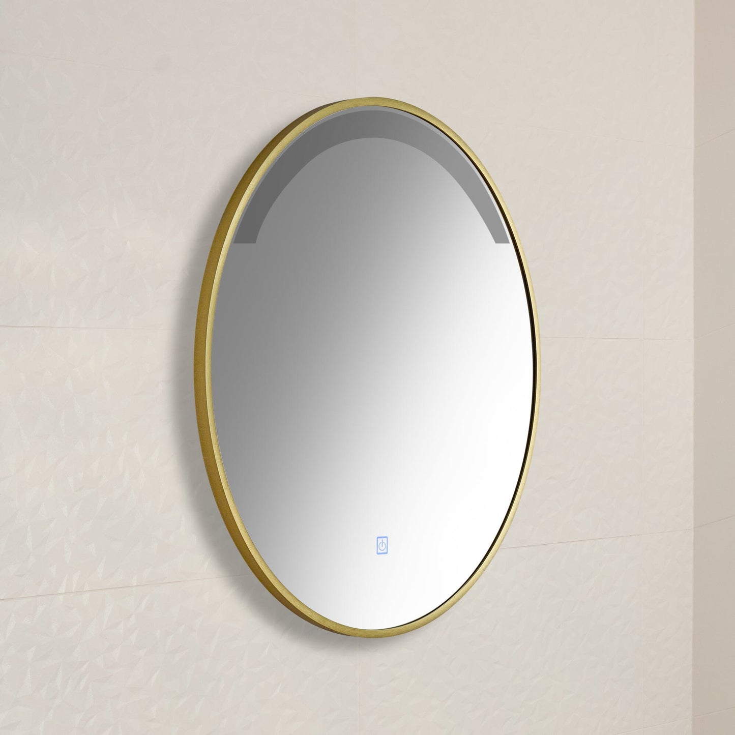 Kimbridge Gold Bathroom Mirror - with LED Lights