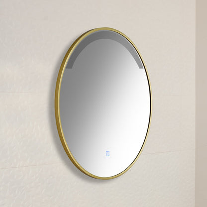 Kimbridge Gold Bathroom Mirror - with LED Lights
