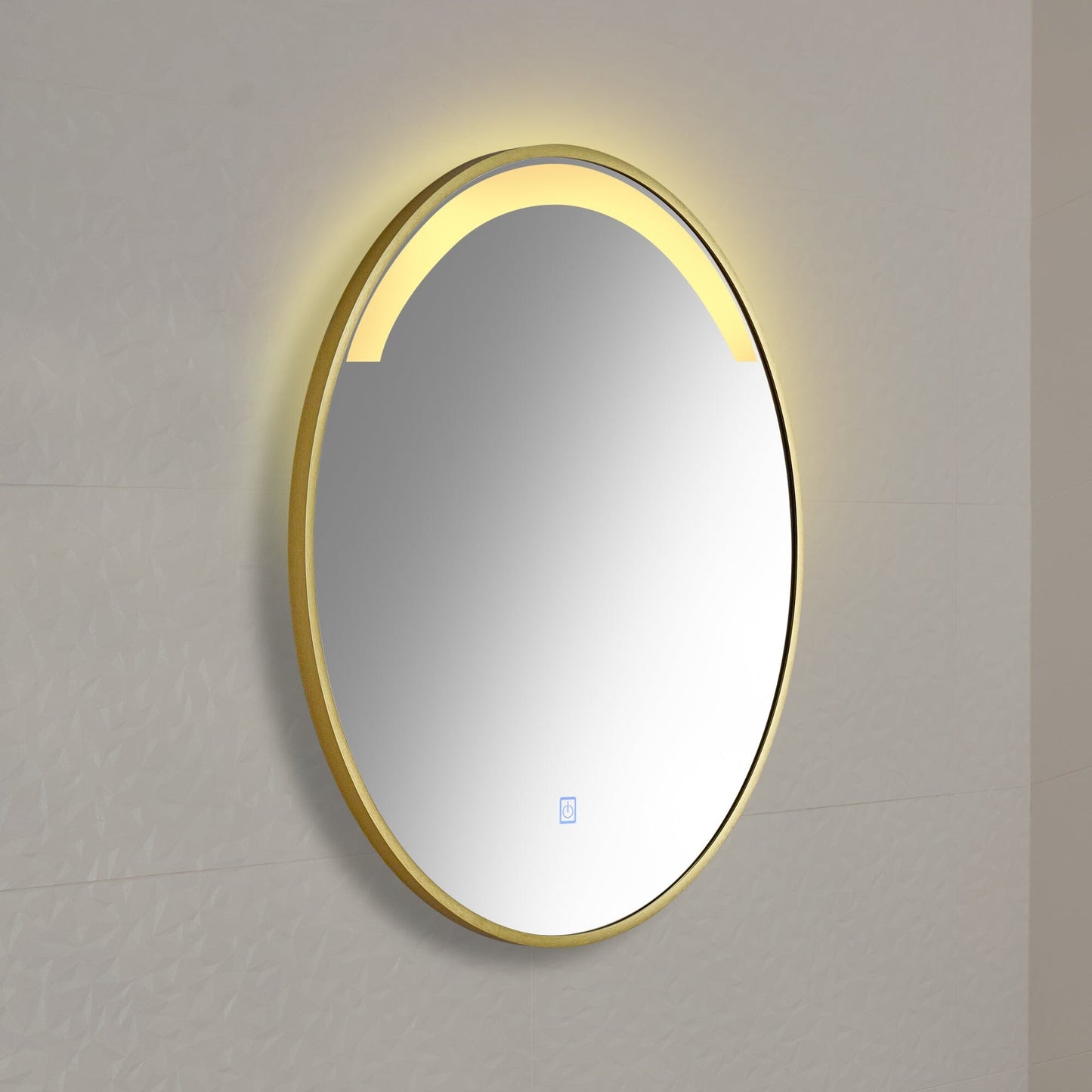 Kimbridge Gold Bathroom Mirror - with LED Lights