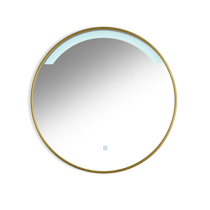 Gold LED Bathroom Mirror - Laura James

