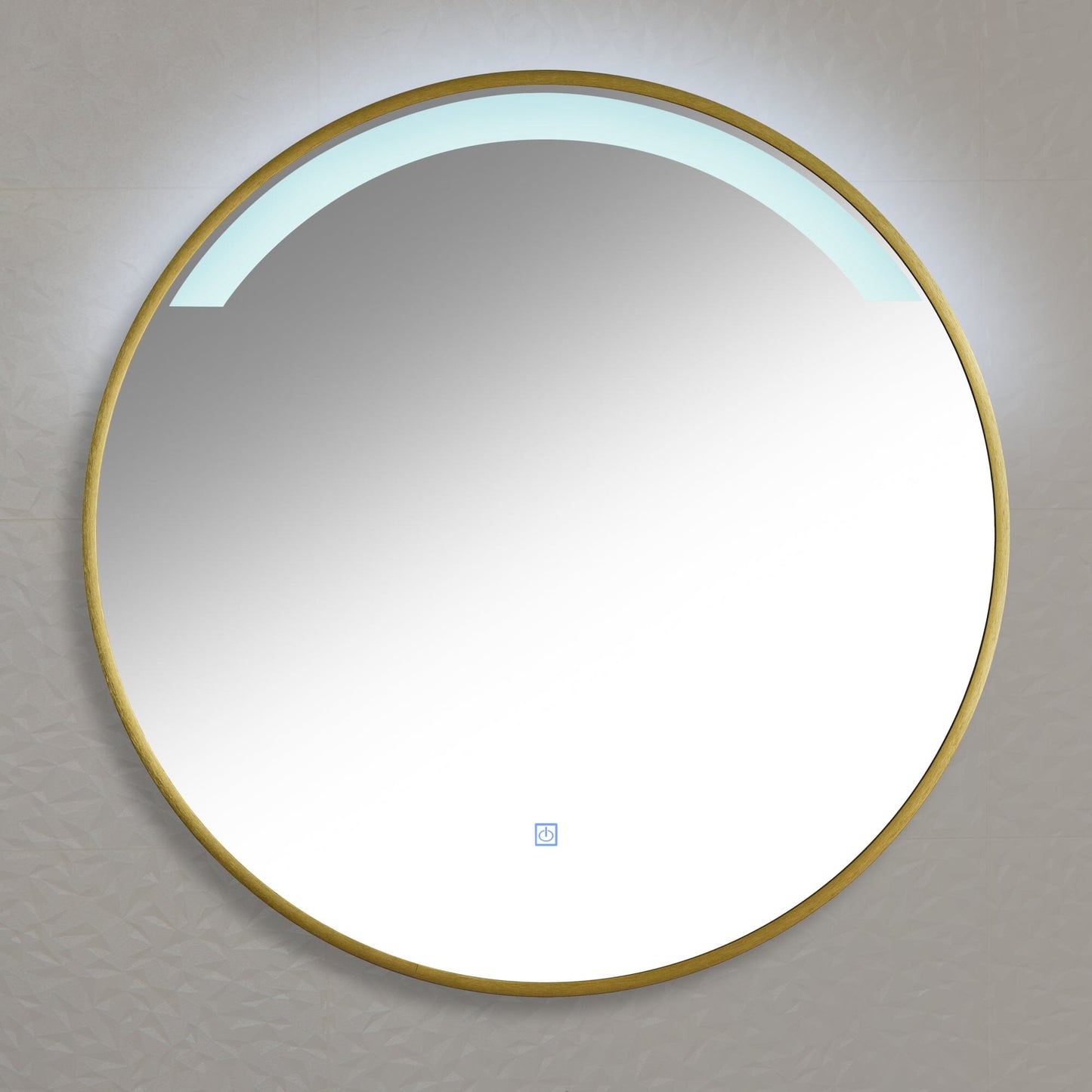 Kimbridge Gold Bathroom Mirror - with LED Lights