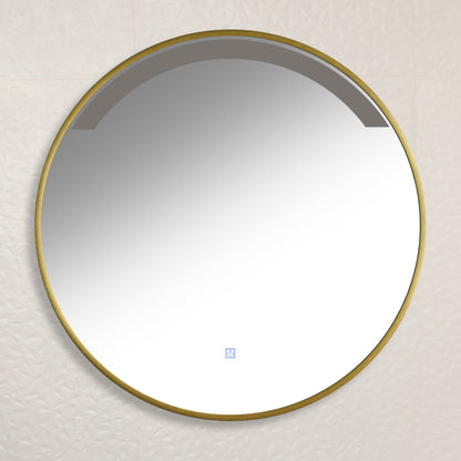 Kimbridge Gold Bathroom Mirror - with LED Lights
