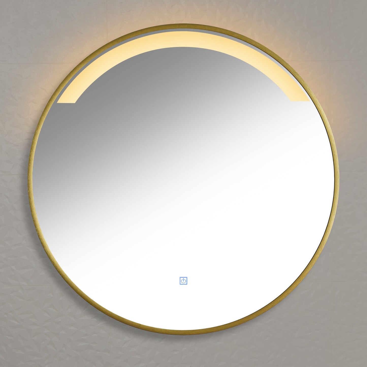 Kimbridge Gold Bathroom Mirror - with LED Lights