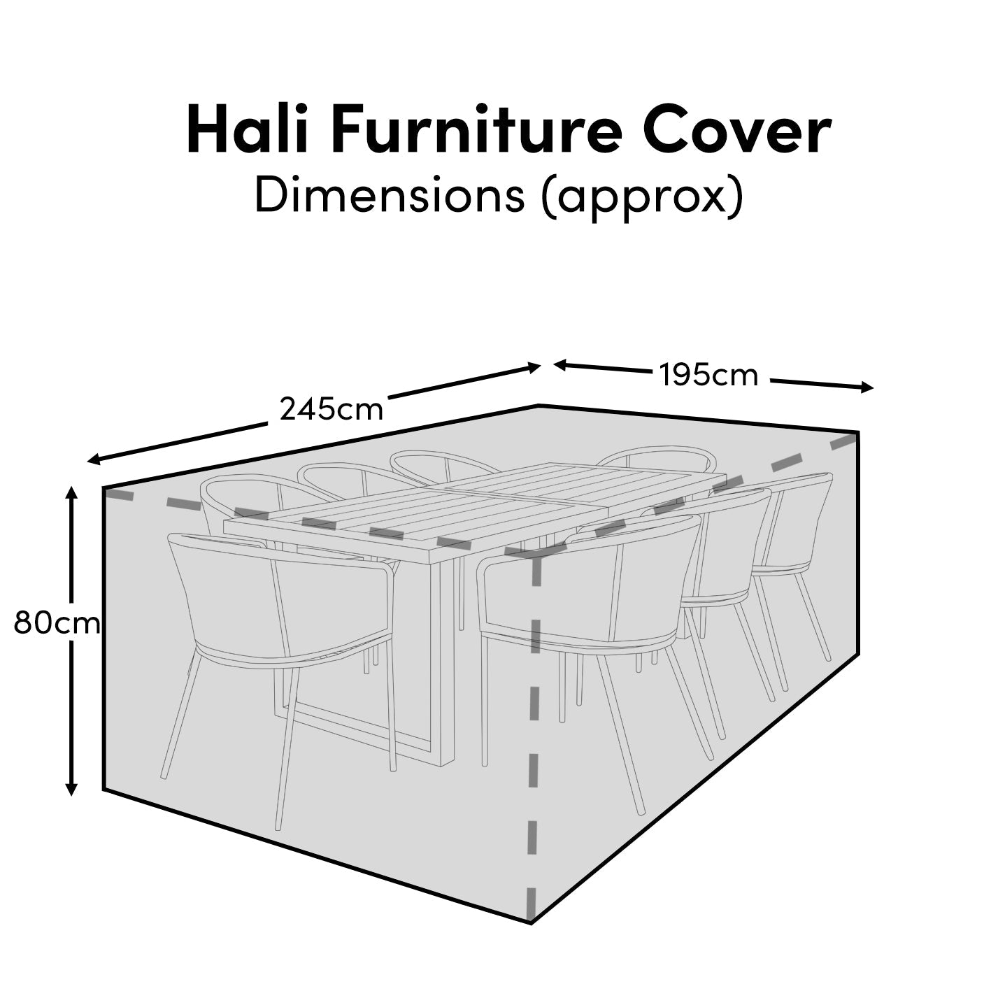 Hali 8 Seater Furniture Cover - Laura James 
