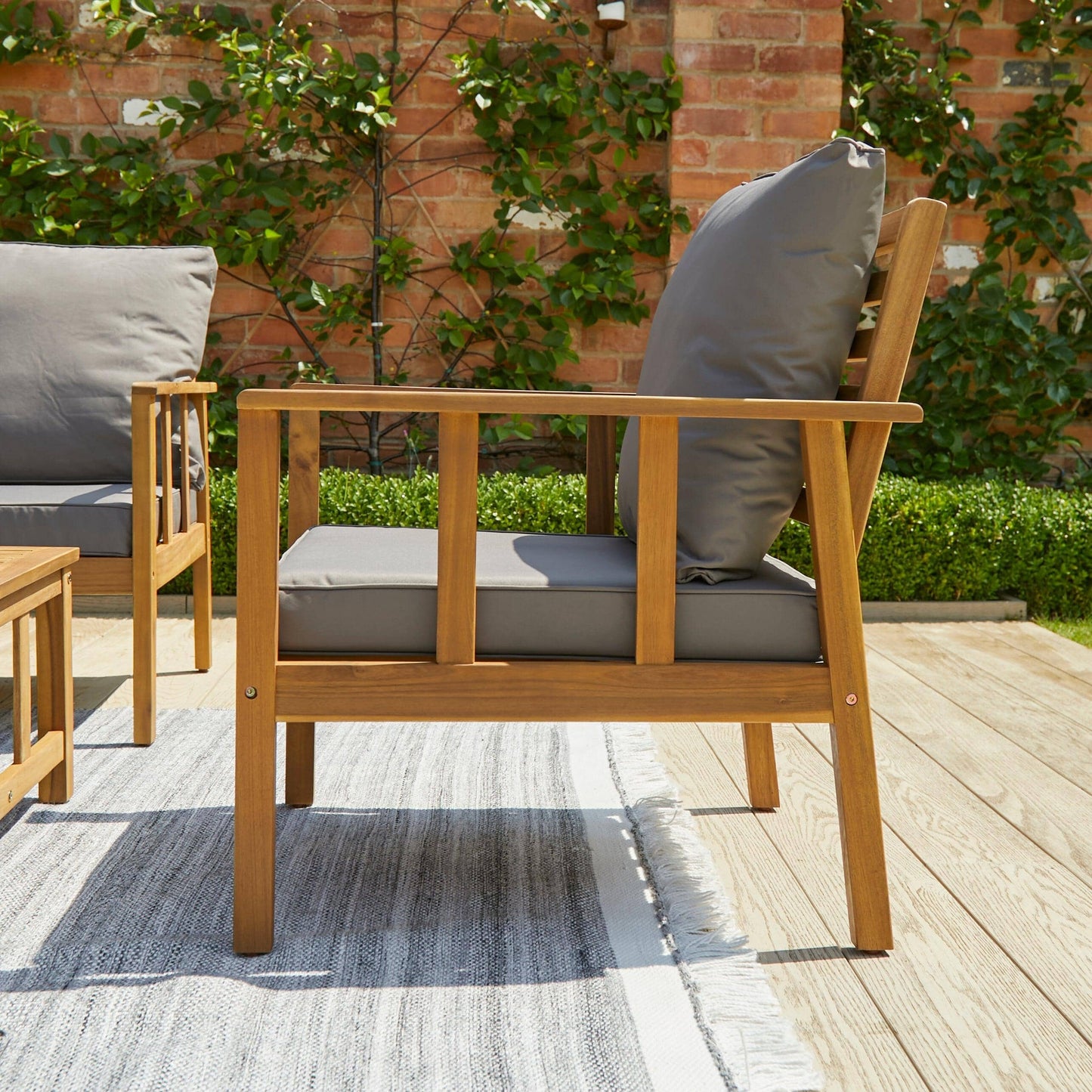 Harrelson Conversation Set Cushion Covers - Pebble Grey - Laura James