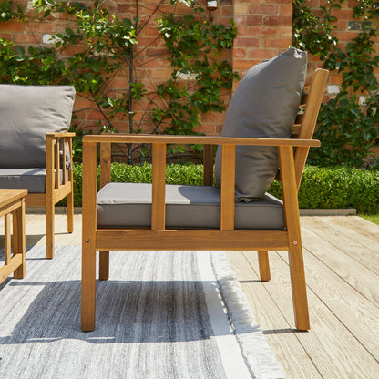 Harrelson Conversation Set Cushion Covers - Pebble Grey - Laura James