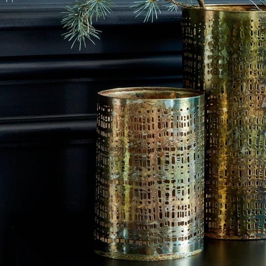 Herriard 22.5cm Metal Lantern - Gold