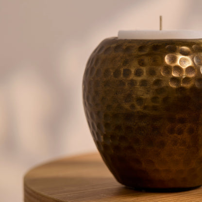 Hale Metal Candle Holder - Gold - Laura James 