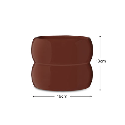 Harlesden 13cm Plant Pot - Paprika DIMS - Laura James
