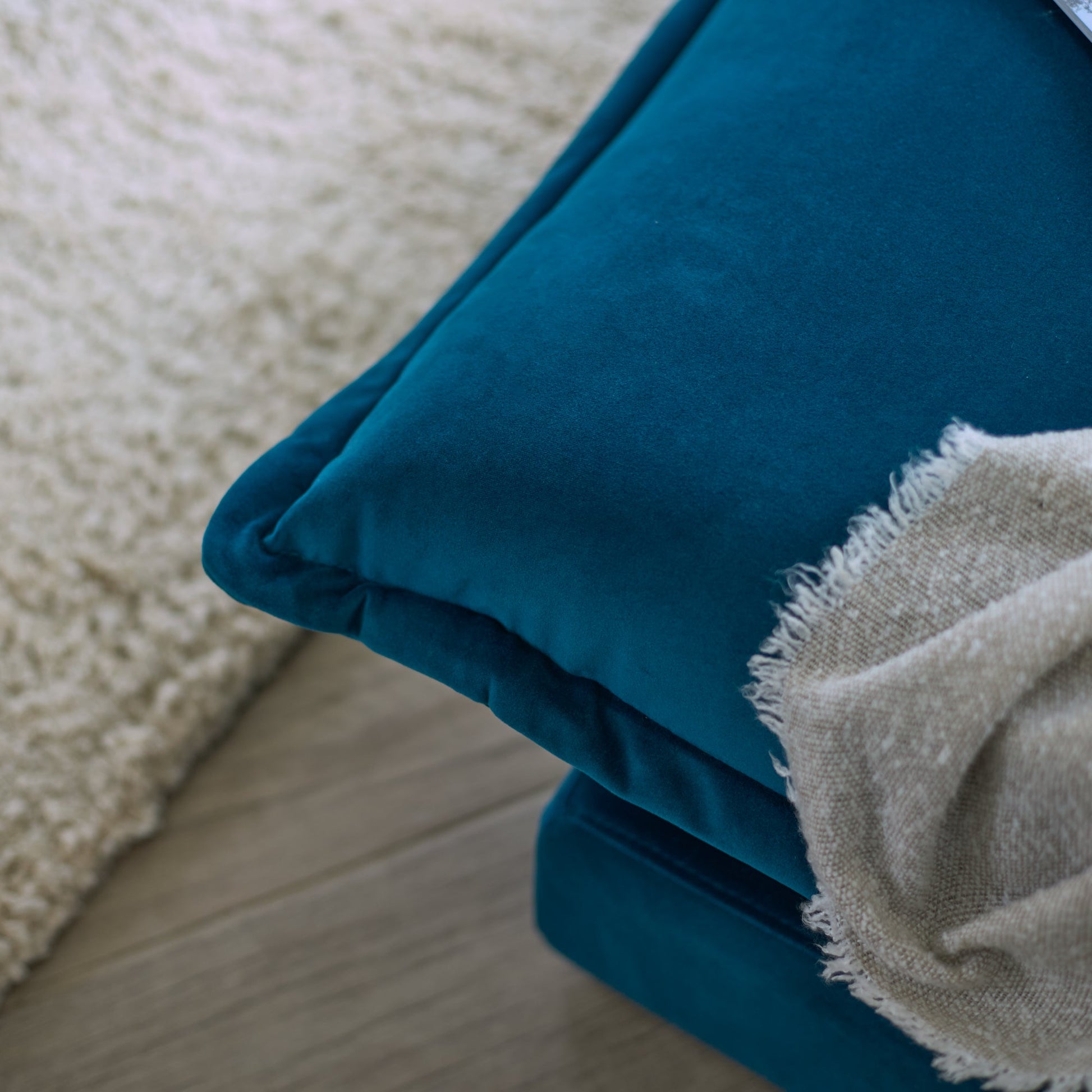 Harlow Double Sofa Bed - Soft Teal - Laura James